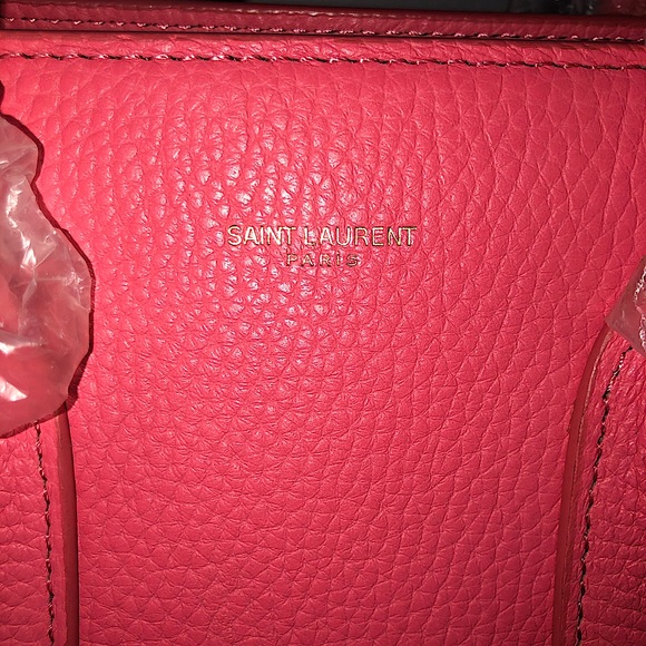 Saint Laurent Salmon-Coloured Leather Sac de Jour - Picture 3 of 8
